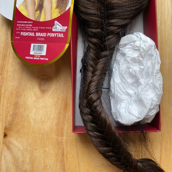 #90 MODEL MODEL FISHTAIL DRAWSTRING PONYTAIL - Picture 3 of 6